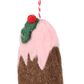Mervelle Felt Ice Cream Hanging Tree Ornament Pink
