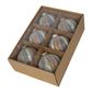 Cimmon Boxed Set of 6 Baubles Champagne