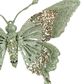 Sheena Glitter Clip on Butterfly Green