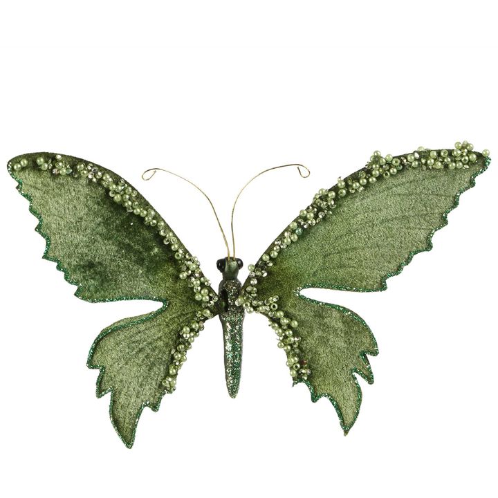 Jamay Velvet Butterfly Green
