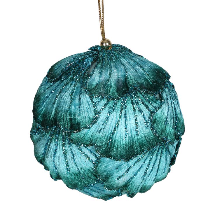 Ginko Leaf Bauble Aqua