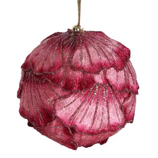 Ginko Leaf Bauble Pink