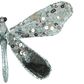 Shayle Glitter Clip on Dragonfly Blue