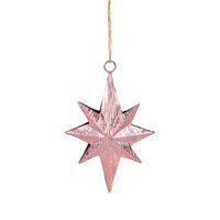 Chrissie Set of 5 Hanging Ornaments Pink