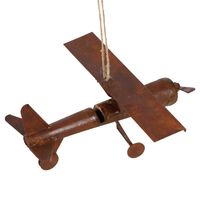 Grenfel Plane Hanging Ornament Rust