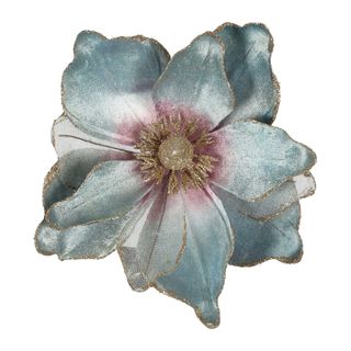 Halon Clip on Flower Blue