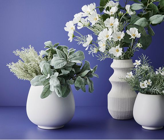 Floral Interiors Creative Living Artificial Flowers Faux_Vases_Pots and Planters