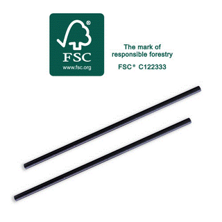 STRAW REGULAR BLACK 197MMX2500