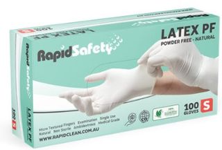 RS GLOVES LATEX S x100
