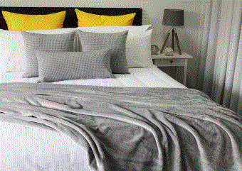 LUXE BLANKET SINGLE SILVER