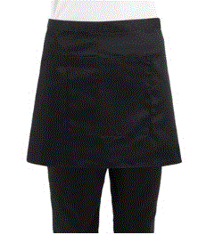 SHORT BISTRO APRON BLACK