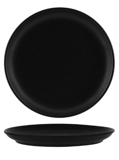 BLACK ROUND COUPE PLATE 275mm