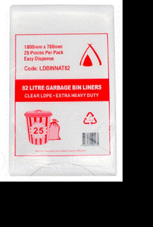 BIN LINER 82L NAT X 200 EHD