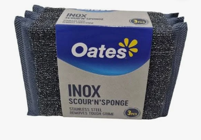 166315 INOX SCOUR N SPONGE 3PK
