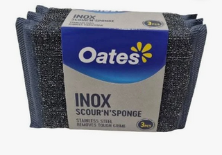 166315 INOX SCOUR N SPONGE 3PK