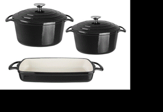 CAST IRON COOKWARE SET