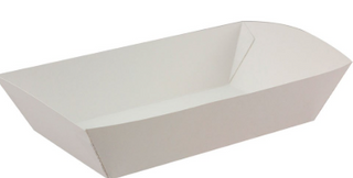 FOOD TRAY WHITE LGE X 250