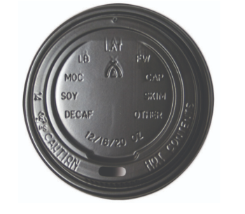 COFFEE CUP LID BLK X 50 SLEEVE