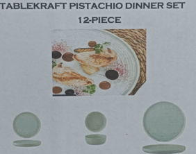 PISTACHIO DINNER SET 12 PIECE