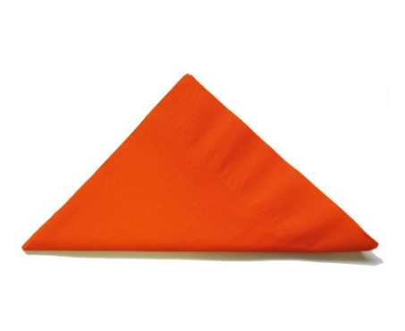 DINNER NAPKINS ORANGE x 100
