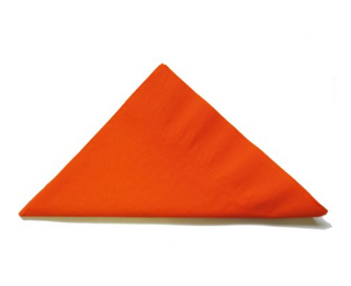 DINNER NAPKINS ORANGE x 100