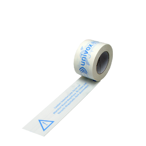 Univox Warning AdhesiveTape 50mm 50 Metre Roll