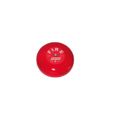 12 VDC 6" Red Fire Bell