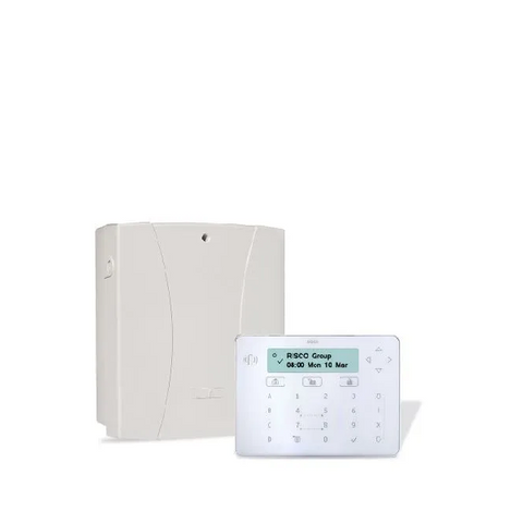 RISCO Panel with White Elegant Keypad, P/S, 2 PIR