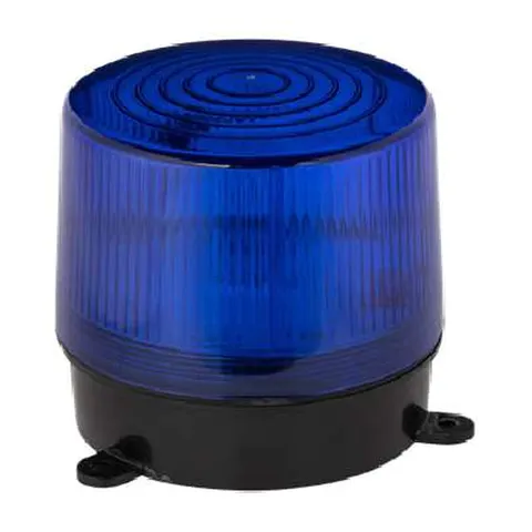 Large Blue Strobe Light With Build in Siren 12vdc