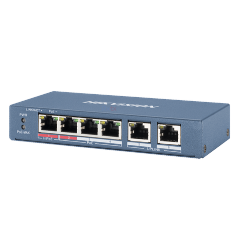 Hikvision 4Port Fast Ethernet Unmanaged POE Switch