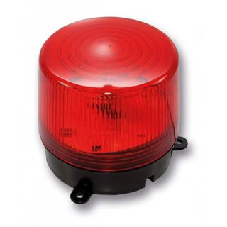 Warning Strobe with Siren in Red , 9-30VDC