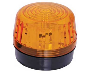 Warning Strobe with Siren in Amber , 9-30VDC