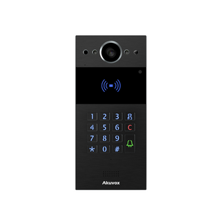 Akuvox Black Intercom With Keypad & RF Card Reader