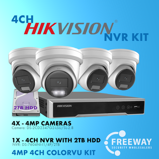 HIKVISION 4 Channel NVR 4 xDS-2CD2347G2-LSU-SL-2-8