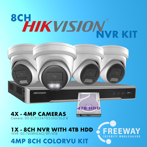 HIKVISION 8 Channel NVR 4 xDS-2CD2347G2-LSU-SL-2-8