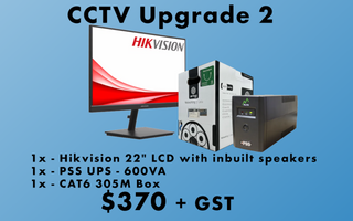Hikvsion CCTV Upgrade kit That Includes: