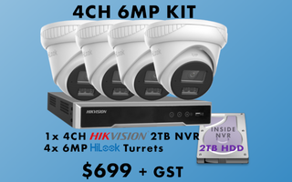 HIKVISION 4 Channel NVR with 4 x IPC-T263H-MU-2-8