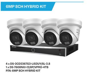 HIKVISION 6MP 8CH VPro NVR With 4 x DS-2CD2367G3-L