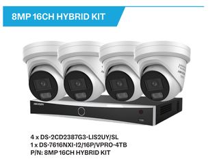 HIKVISION 8MP 16CH VPro NVR With 4 xDS-2CD2387G3-