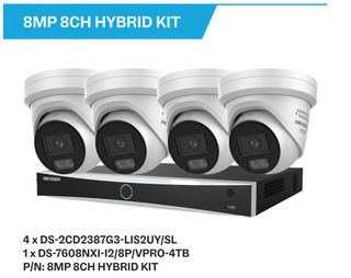HIKVISION 8MP 8CH VPro NVR With 4 xDS-2CD2387G3-