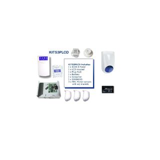 8 Zone MCM Alarm Kit, Keypad, Panel, PP, Bat,3xPIR