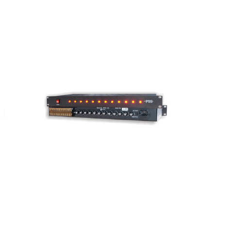 12VDC 12Amp Rack Mount P/S 12 X 1A Outputs