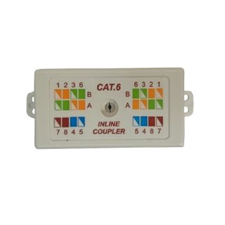 Cat-6 Punch Down Inline Coupler Cable Joiner