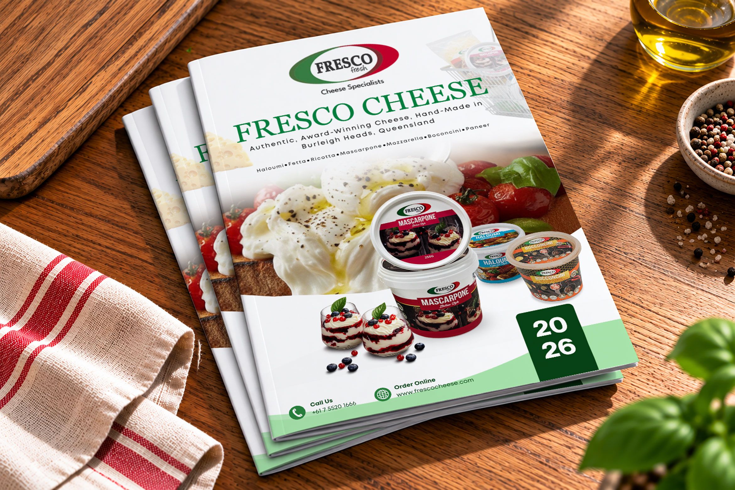 <h2>Great Cheese <br>Starts in the Kitchen</h2><p>Browse our full range, pack sizes and pantry lines, all in one brochure.</p><button>See the Full Range</button>