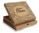 Brown Delicious Pizza Boxes