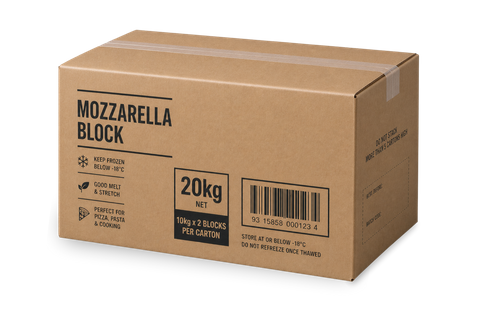 Mozzarella Block 'Devondale' 10Kgx2