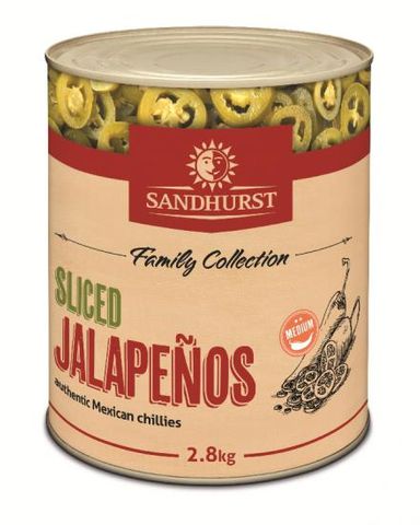 Jalapenos - Sliced - each 2.8kg