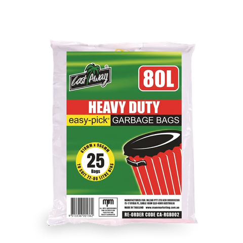 Garbage Bag Black Heavy Duty 80L - sleeve 5