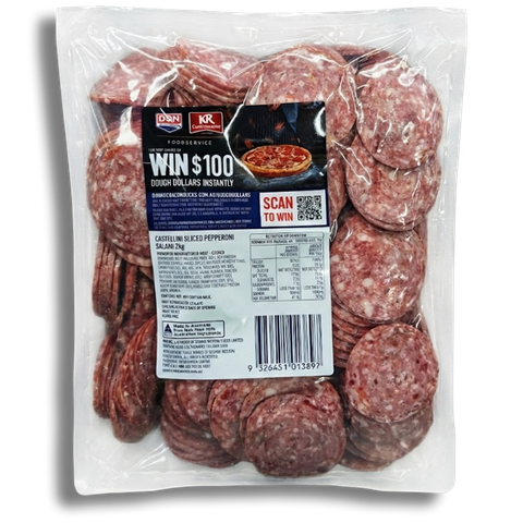 Castellini / Salami / Pepperoni Sliced - each 2kg