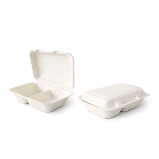 Box - Sugarcane Dinner Clamshell 229x229x80 - each 50